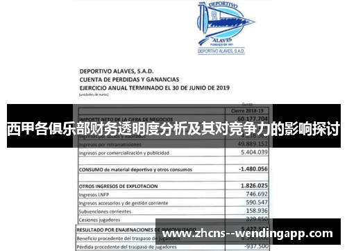 西甲各俱乐部财务透明度分析及其对竞争力的影响探讨